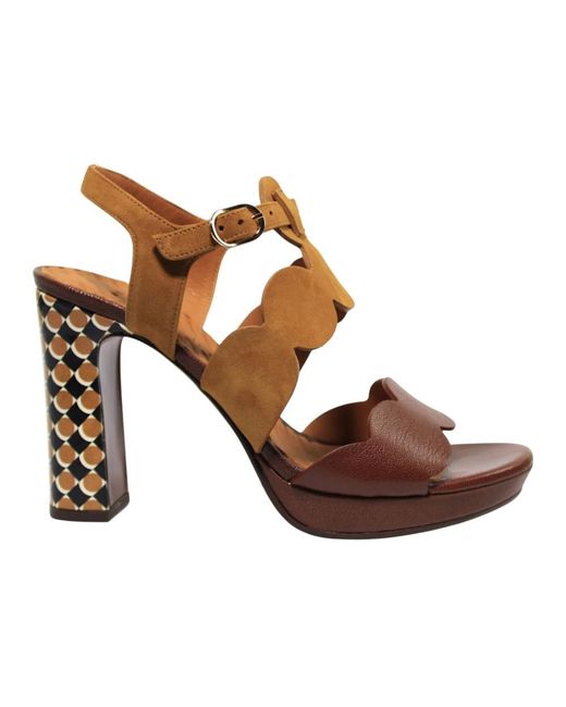 Chie Mihara Brown High Heel Sandals