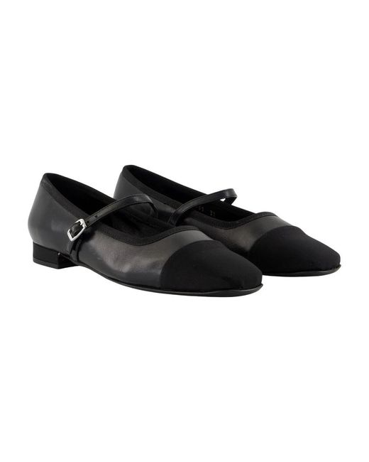 CAREL PARIS Black Schwarze Lederballerinas