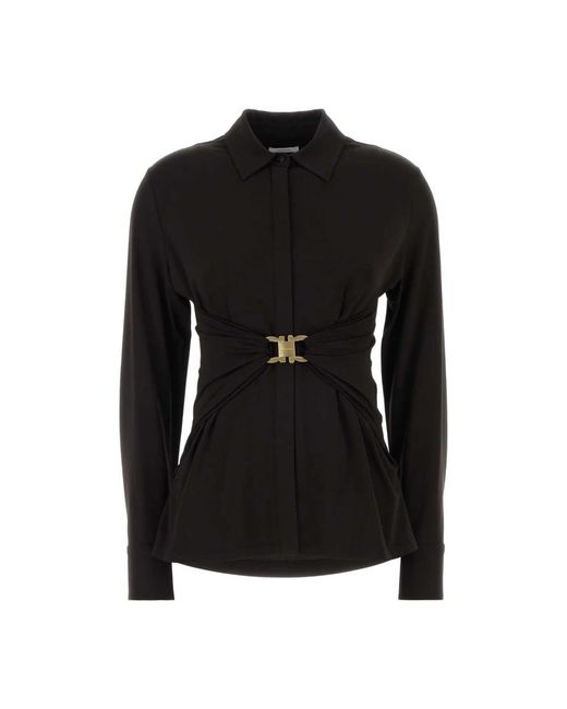 Shirts Ferragamo de color Black