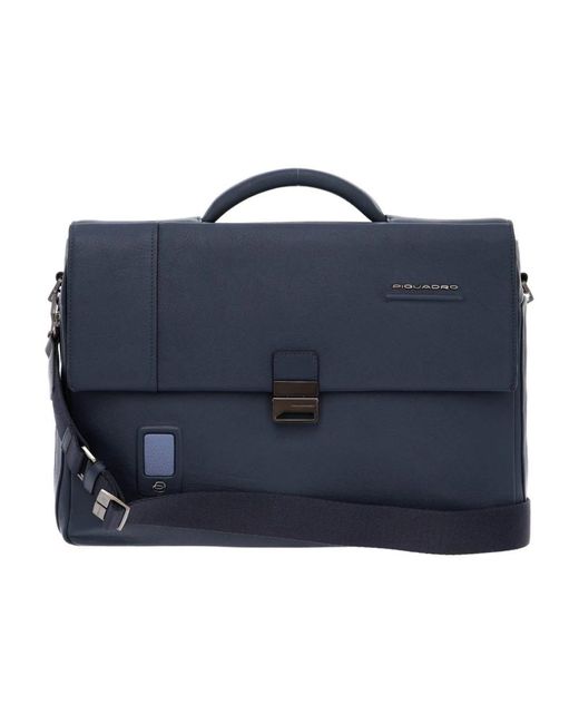 Piquadro Erweiterbare Blaue Messenger-Tasche Für Männer in Blue für Herren