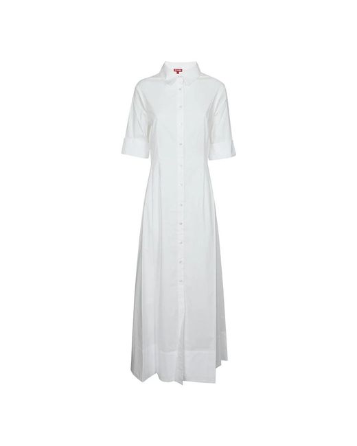 Staud White Shirt Dresses