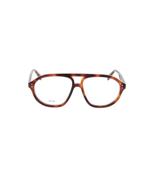 Glasses Céline de color Brown