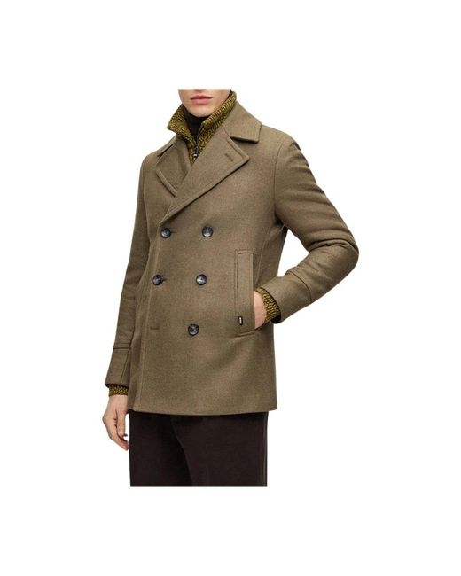 Boss Green Double-Breasted Coats for men