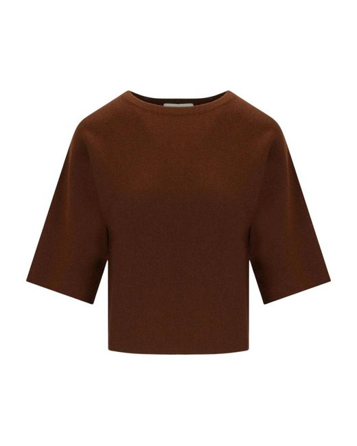 Marella Brown Round-Neck Knitwear