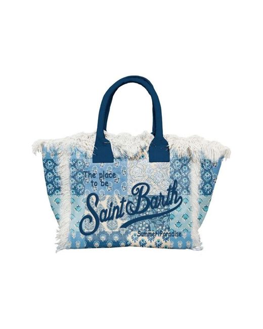 Mc2 Saint Barth Blue Blaue Radikale Patch-Taschen