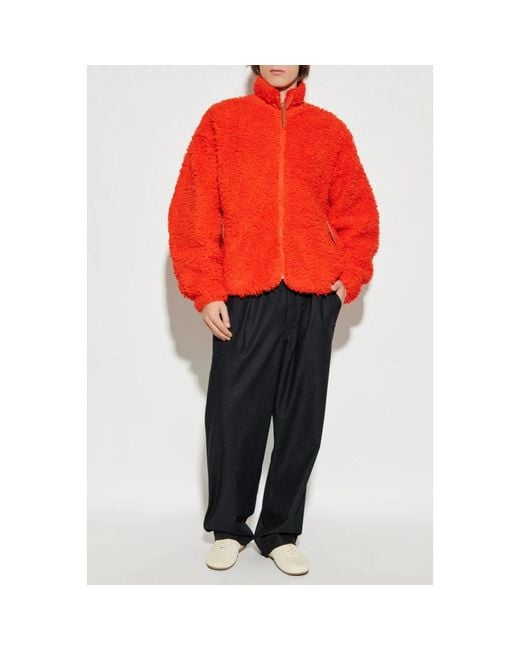 Jil Sander Baumwolljacke Mit Stehkragen in Orange für Herren