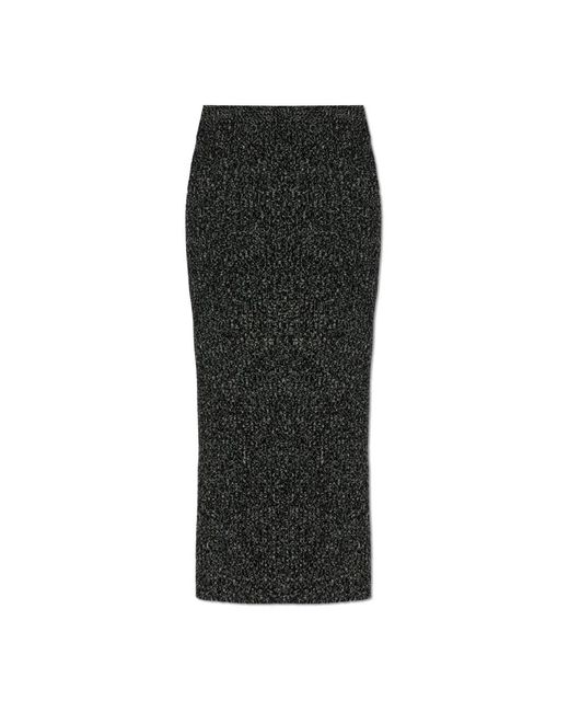 Max Mara Wollen Rok Rodano in het Black