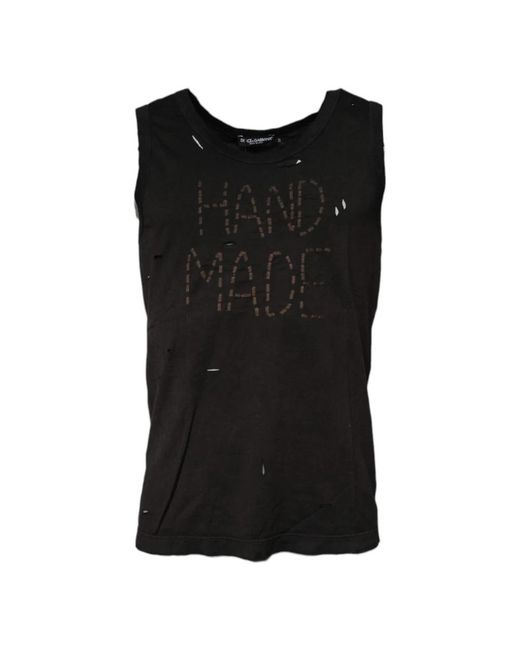 Dolce & Gabbana Black Sleeveless Tops