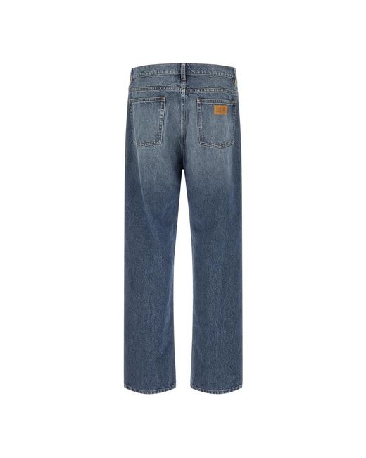 MM6 by Maison Margiela Blue Straight Fit Jeans for men