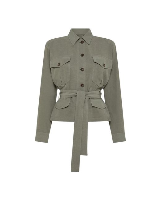 Light Jackets Seventy de color Green
