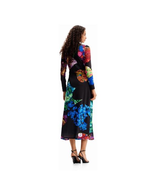 Desigual Blue Midi Dresses