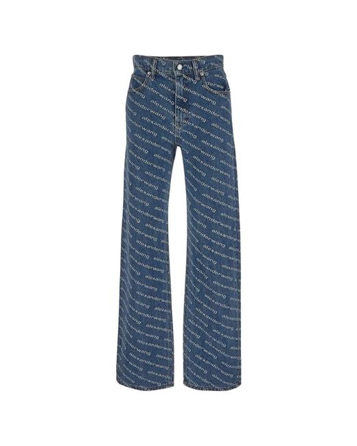 Wide Jeans Alexander Wang de color Blue