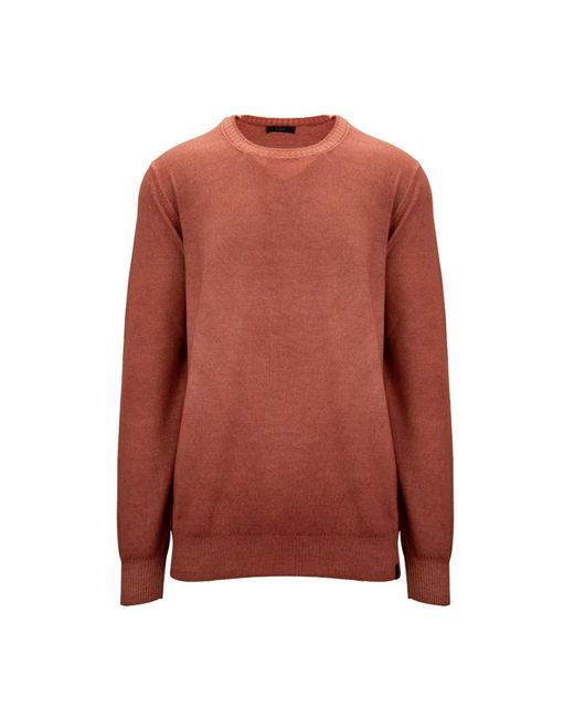 Fay Brown Round-Neck Knitwear for men