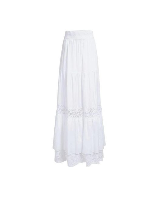 Guess White Maxi Skirts