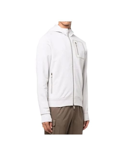 Herno White Zip-Throughs for men
