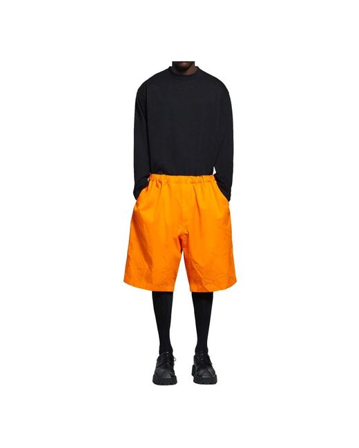 Balenciaga Yellow Casual Shorts for men