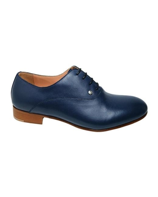 Pollini Blue Laced Shoes