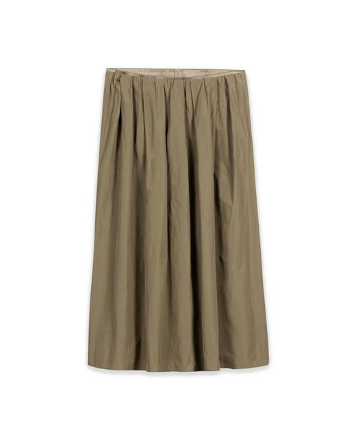 Luisa Cerano Green Midi Skirts
