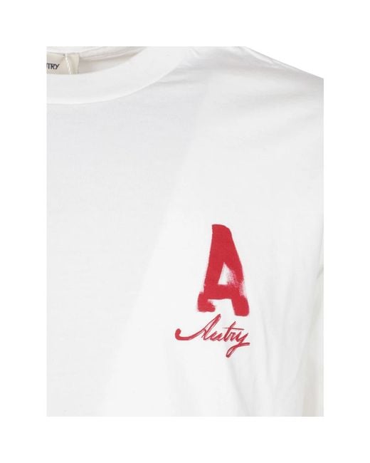 Autry White T-Shirts for men