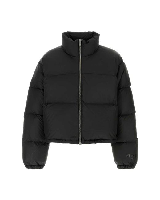 VTMNTS Jassen ,Zwart ,Polyester Zwarte Polyester Donzen Jas in het Black voor heren