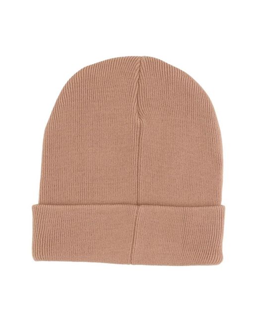 Propaganda Logo beanie mütze in kamel in Natural für Herren