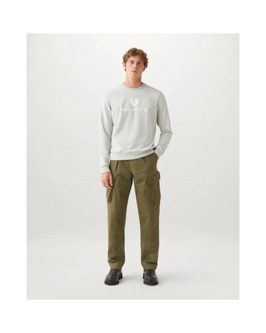 Belstaff Signature crewneck sweatshirt alt silber in Gray für Herren