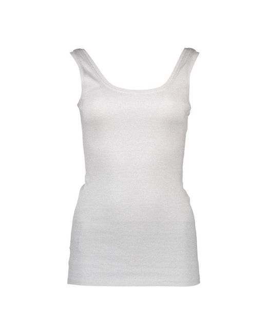 Silvian Heach White Sleeveless Tops