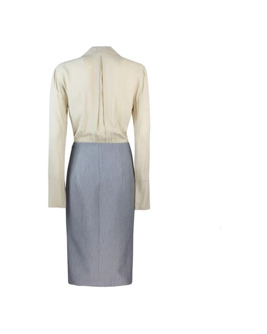 Patrizia Pepe Gray Midi Dresses