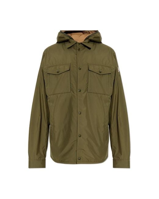 Moncler Green Rain Jackets for men