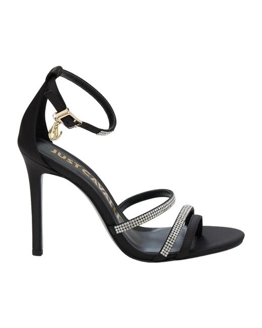 Just Cavalli Black High Heel Sandals