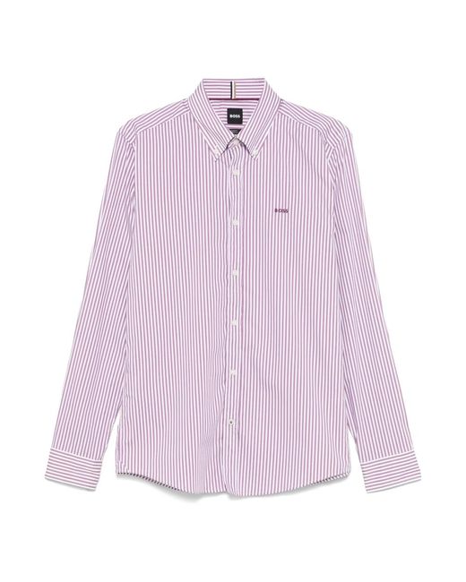 Casual Shirts di Boss in Purple da Uomo