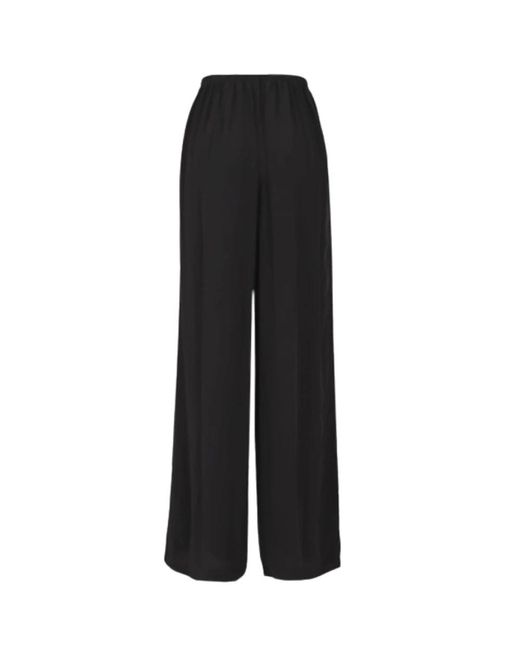 Theory Black Wide Trousers