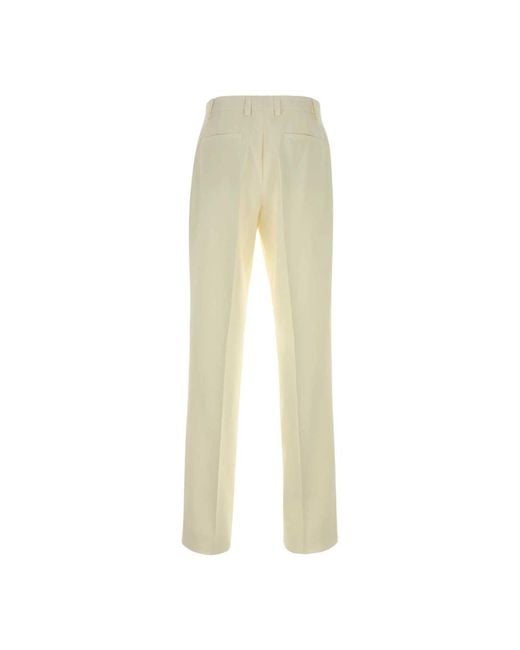 Versace Wollen Losse Broek in het Natural voor heren