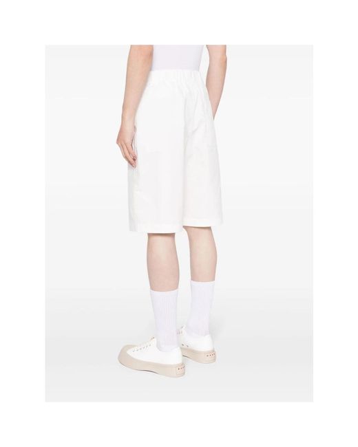 OAMC Weiße baumwoll-bermuda-shorts in White für Herren