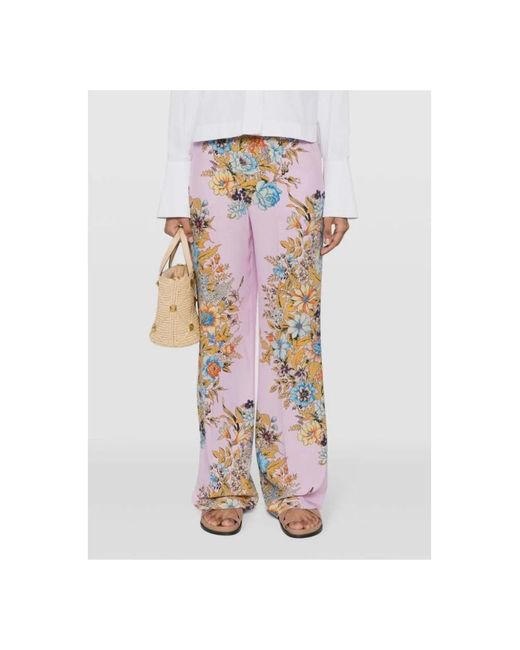 Etro Pink Wide Trousers