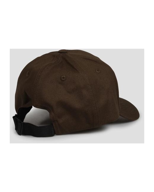 Cappello visiera in cotone rep di Stone Island in Brown da Uomo