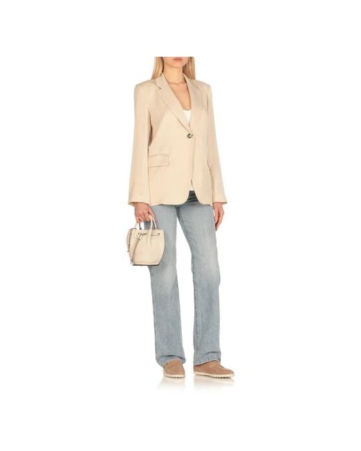 Tod's White Leder Eimer Tasche Mit Schnürung