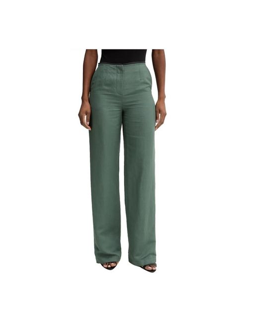 Patrizia Pepe Green Straight Trousers