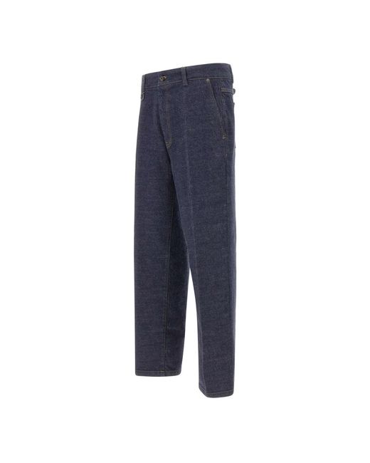 Paolo Pecora Blue Straight Fit Jeans for men