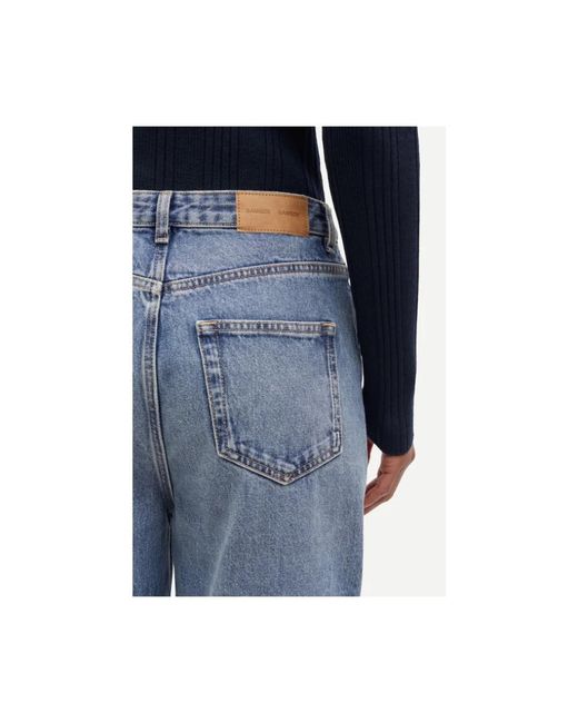 Straight Jeans Samsøe & Samsøe de color Blue