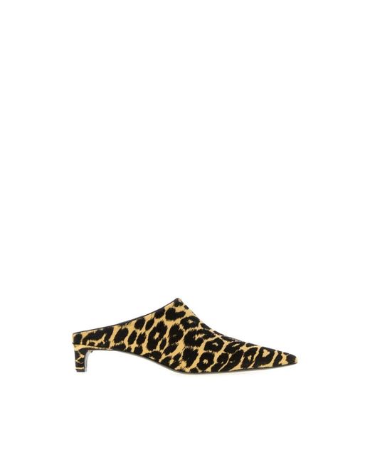 Jil Sander Brown Heeled Mules