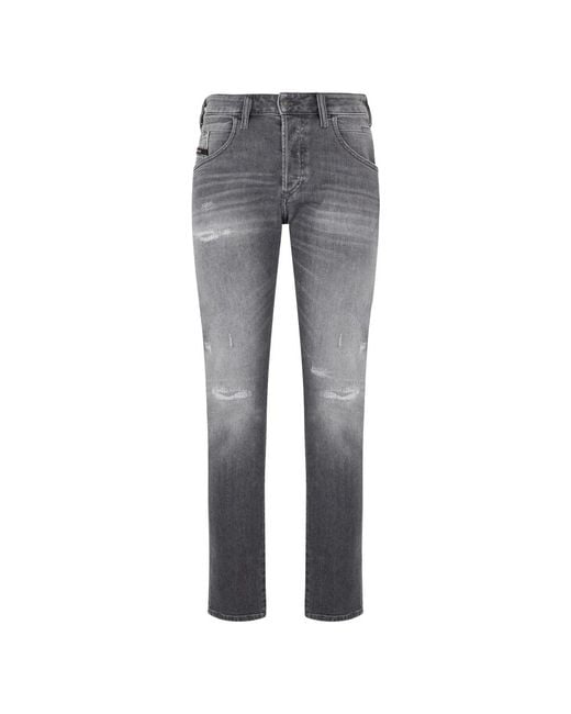 DIESEL Gray Slim-Fit Jeans for men