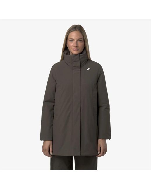 K-Way Gray Parkas