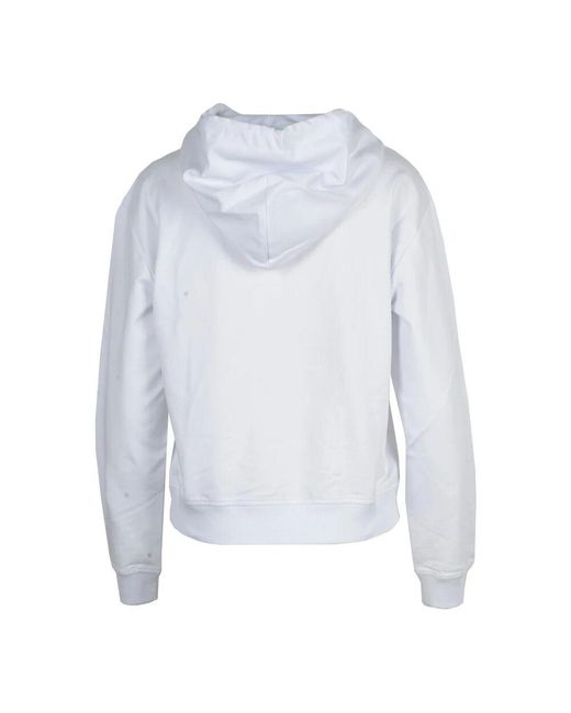Love Moschino White Baumwolle elasthan strickpullover