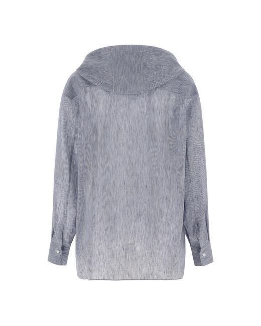 Brunello Cucinelli Blue Hoodies