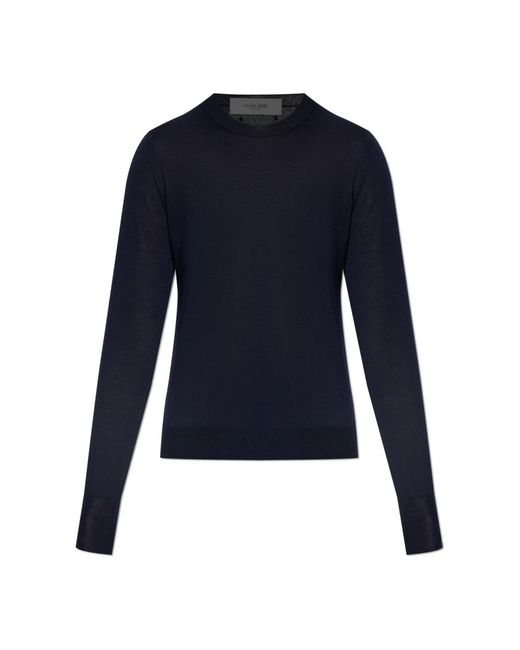 Golden Goose Deluxe Brand Blue Round-Neck Knitwear