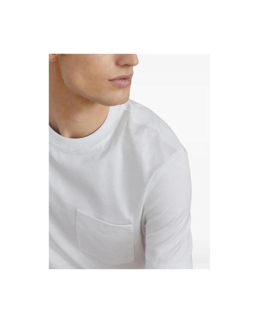 Brunello Cucinelli White T-Shirts for men
