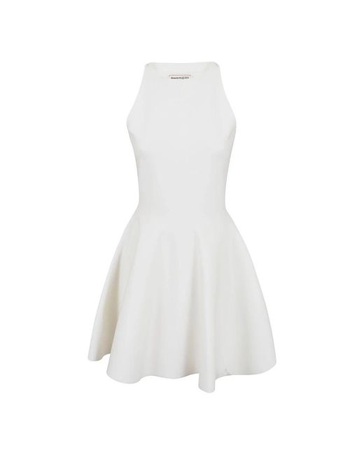 Alexander McQueen White Short Dresses
