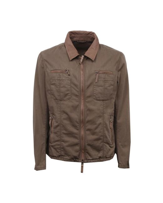 Gimo's Brown Light Jackets for men