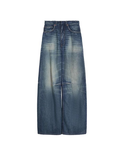 MM6 by Maison Martin Margiela Wide Jeans in het Blue